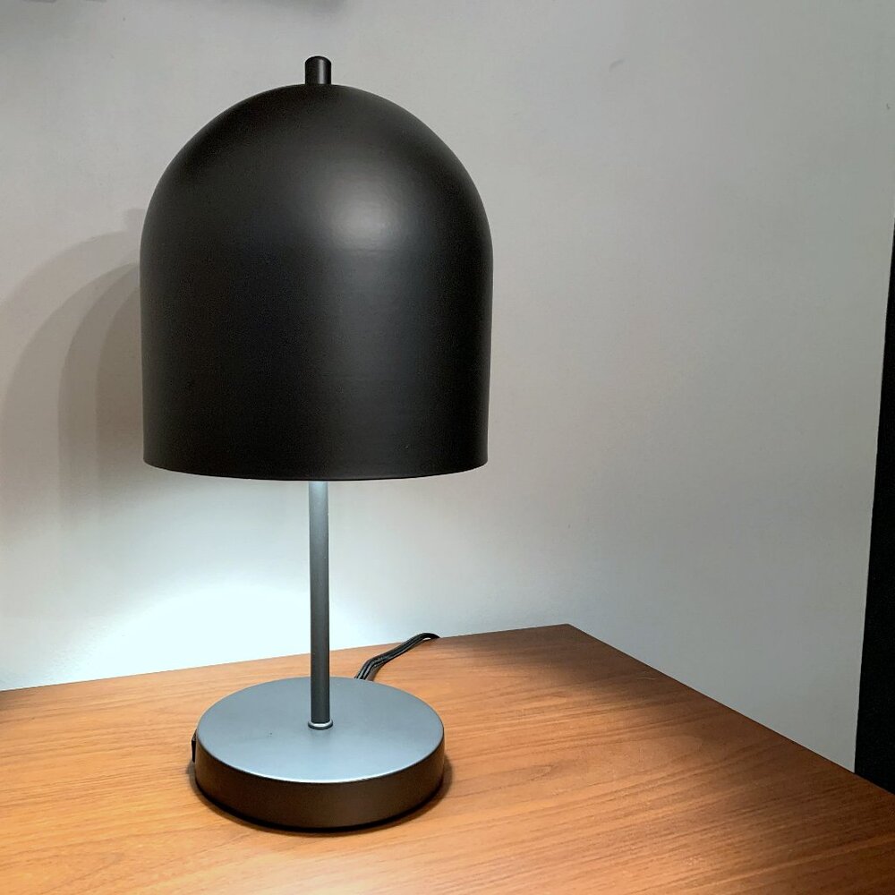 Minimalist Modern Metal Mushroom / Dome Table Lamp - Brushed Bronze